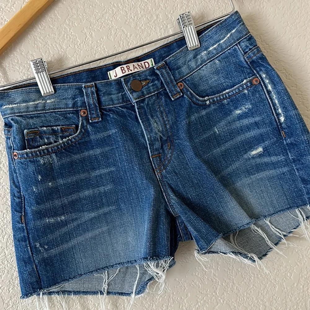 J Brand Libra Cut-Off Denim Shorts Size 25